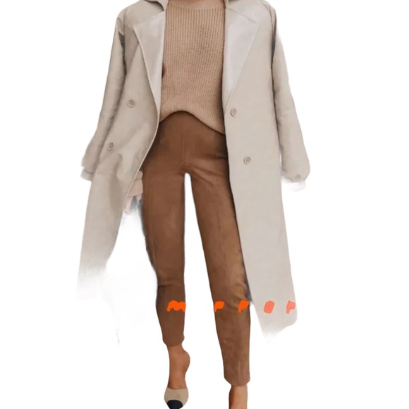 Zara Brandy Faux Suede Leggings /Trousers - Picture 3 of 6